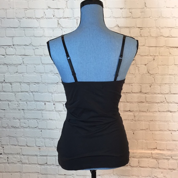 Glo Jeans Top Cami Built in Underwire Faux Leather Belt Accent Medium - Picture 3 of 6